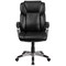 Emma and Oliver Mid-Back Faux Leather Executive Swivel Office Chair with Padded Arms